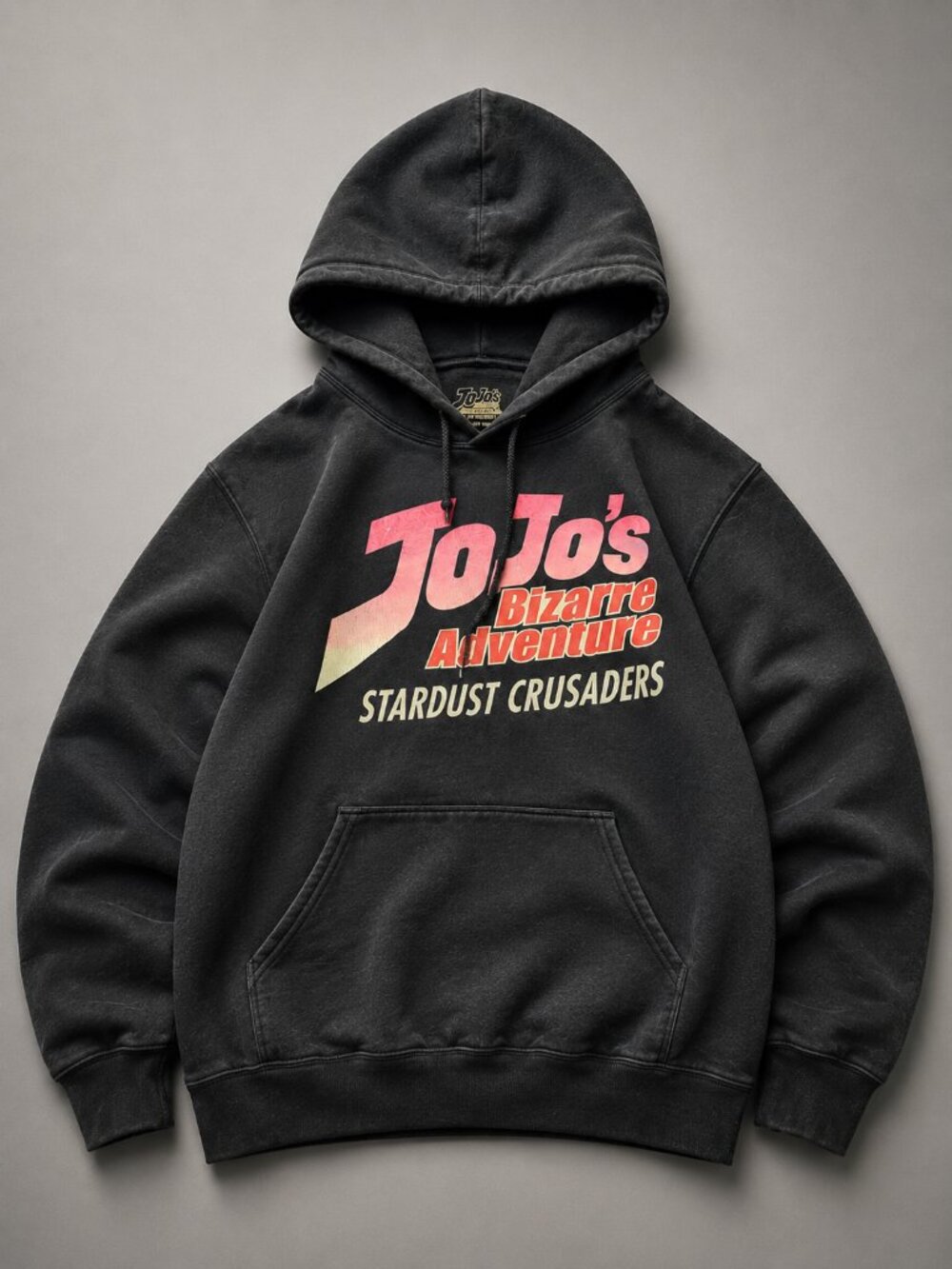JoJo's Bizarre Adventure Stardust Crusaders Black Graphic Hoodie Size S